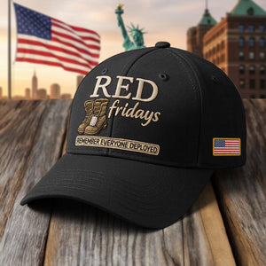 250th Anniversary Of The Army Embroidered Cap Gifts For Army Veteran featuring RED Fridays design and American flag
