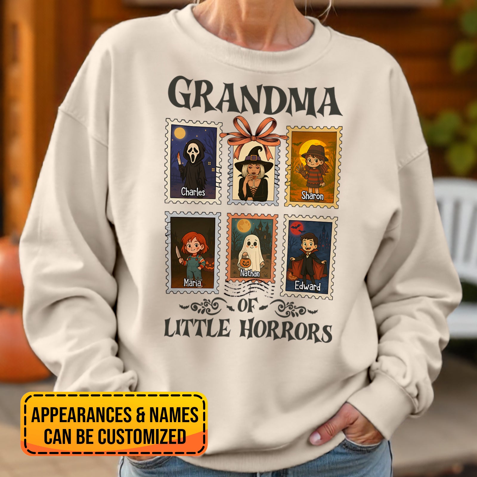 Grandma Halloween Shirt Of Little Horrors