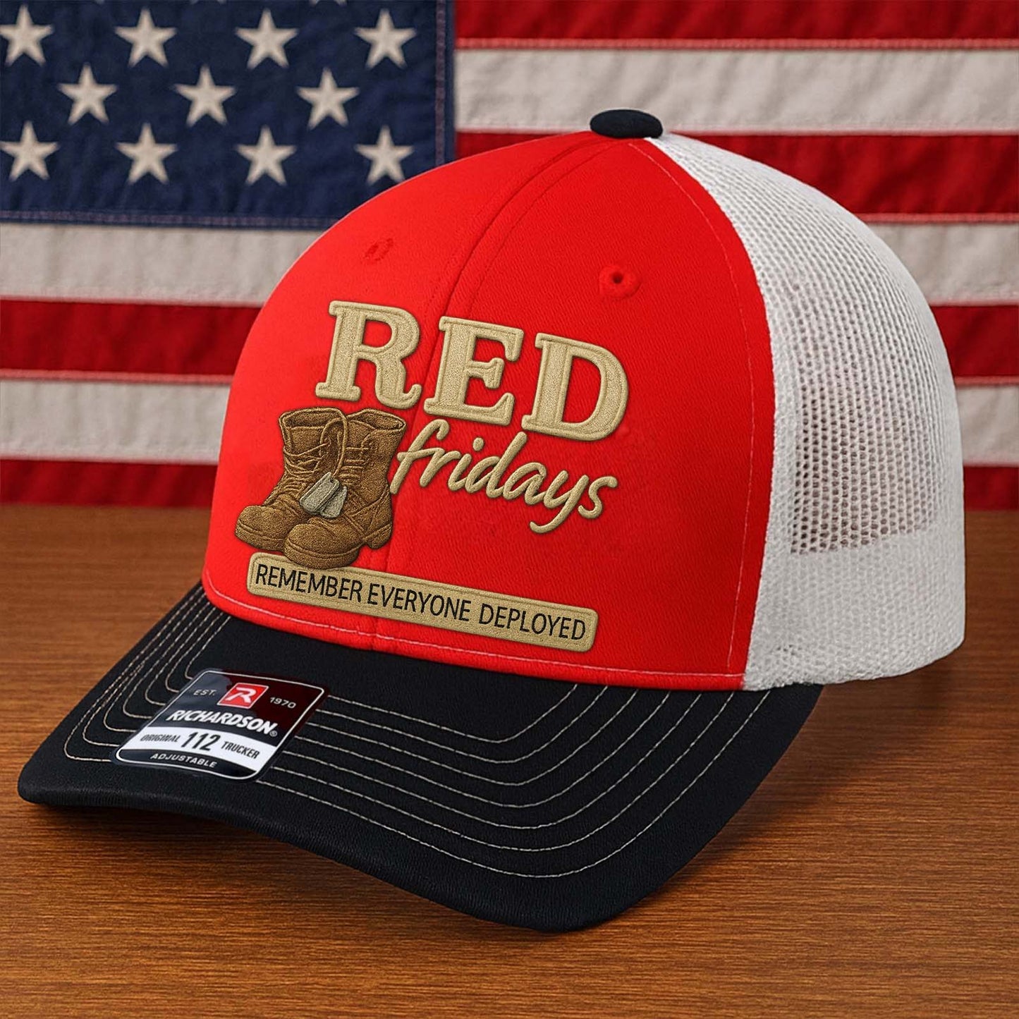 Red Friday All-Over Print Camouflage Apparel Set (T-Shirt, Hoodie, & Cap)