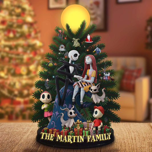 Whimsical Holiday Family – Personalized Christmas Acrylic Plaque