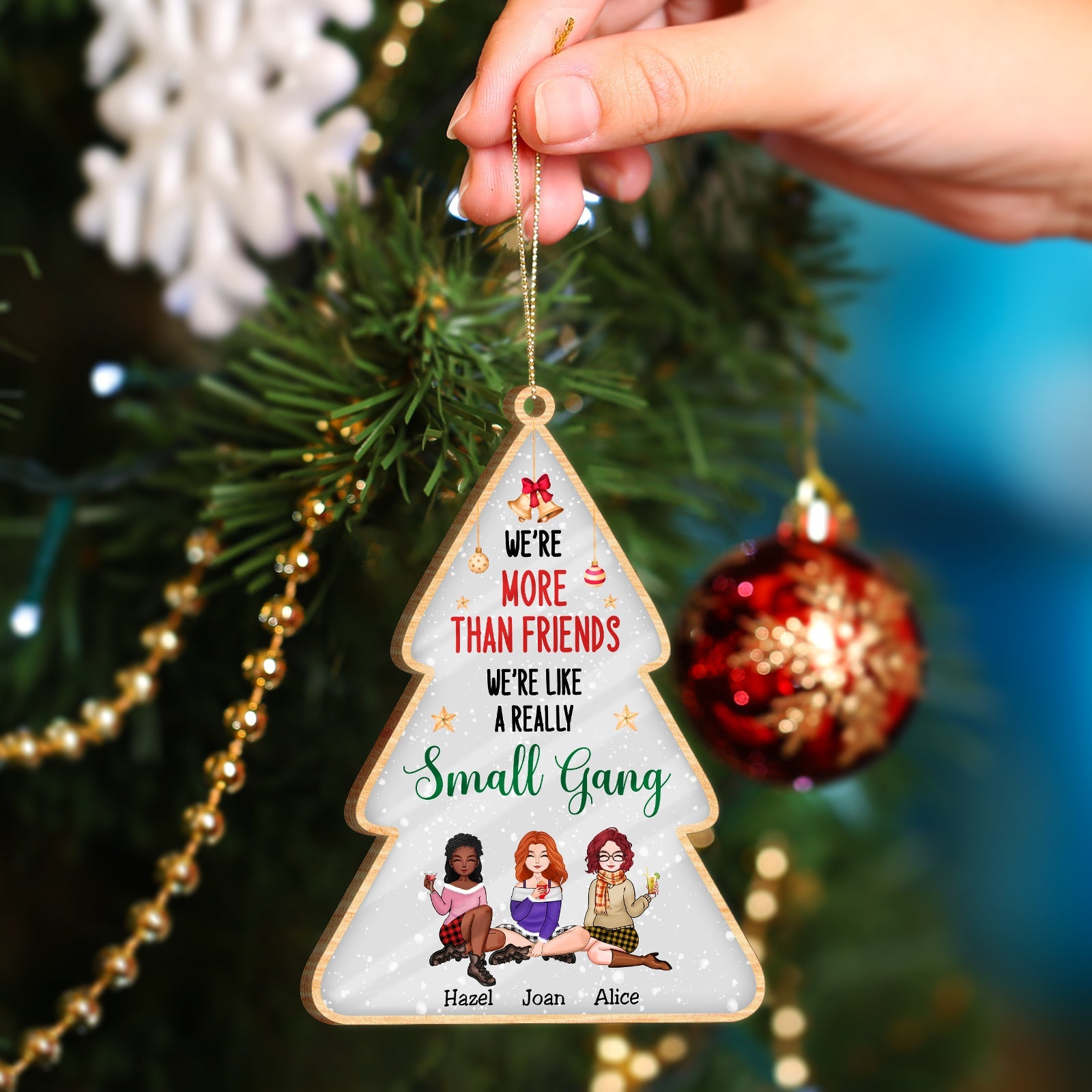 Besties - Best Friends Are The Sisters We Choose For Ourselves - Personalized Ornament