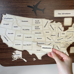 Travel Lovers - United States Travel Map - Personalized Travel Map