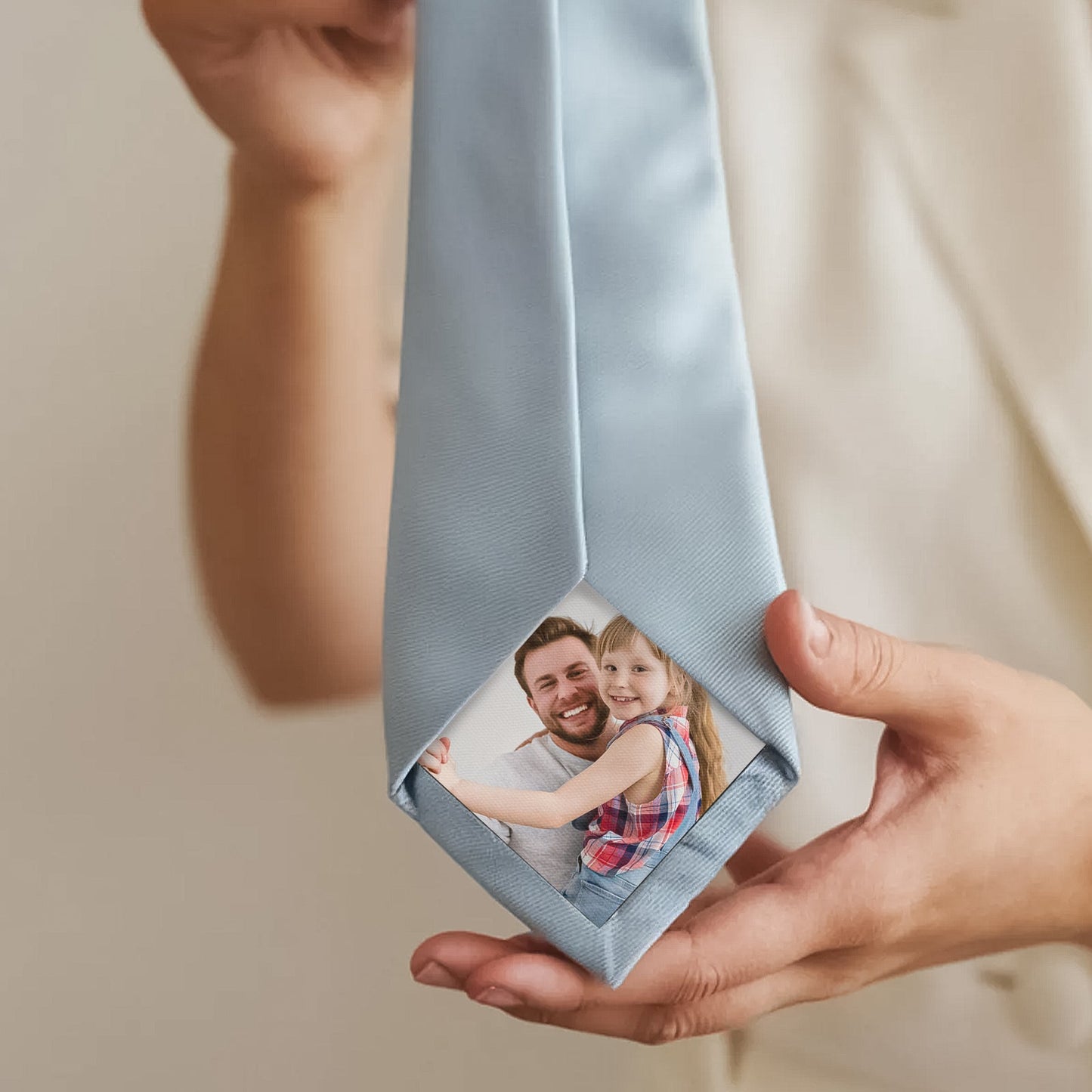 Father - Personalized Photo Tie Patch