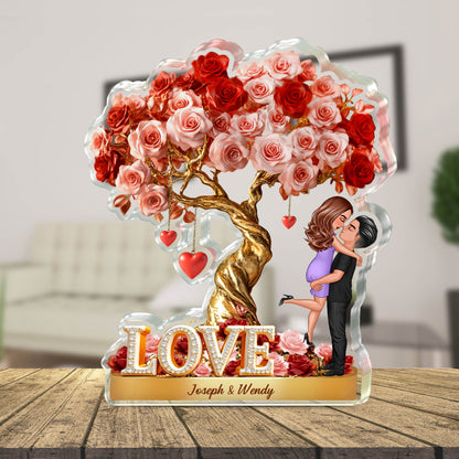 Couple - Tree of Love - Personalized Custom Shaped Acrylic Plaque