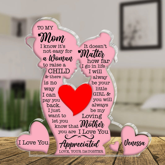 Family - To My Mom - Personalized Acrylic Plaque