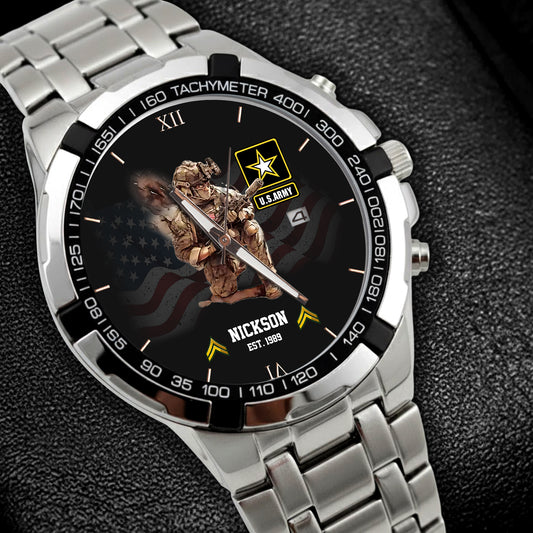 Personalized Military Art Watch - The Perfect Gift for Veterans