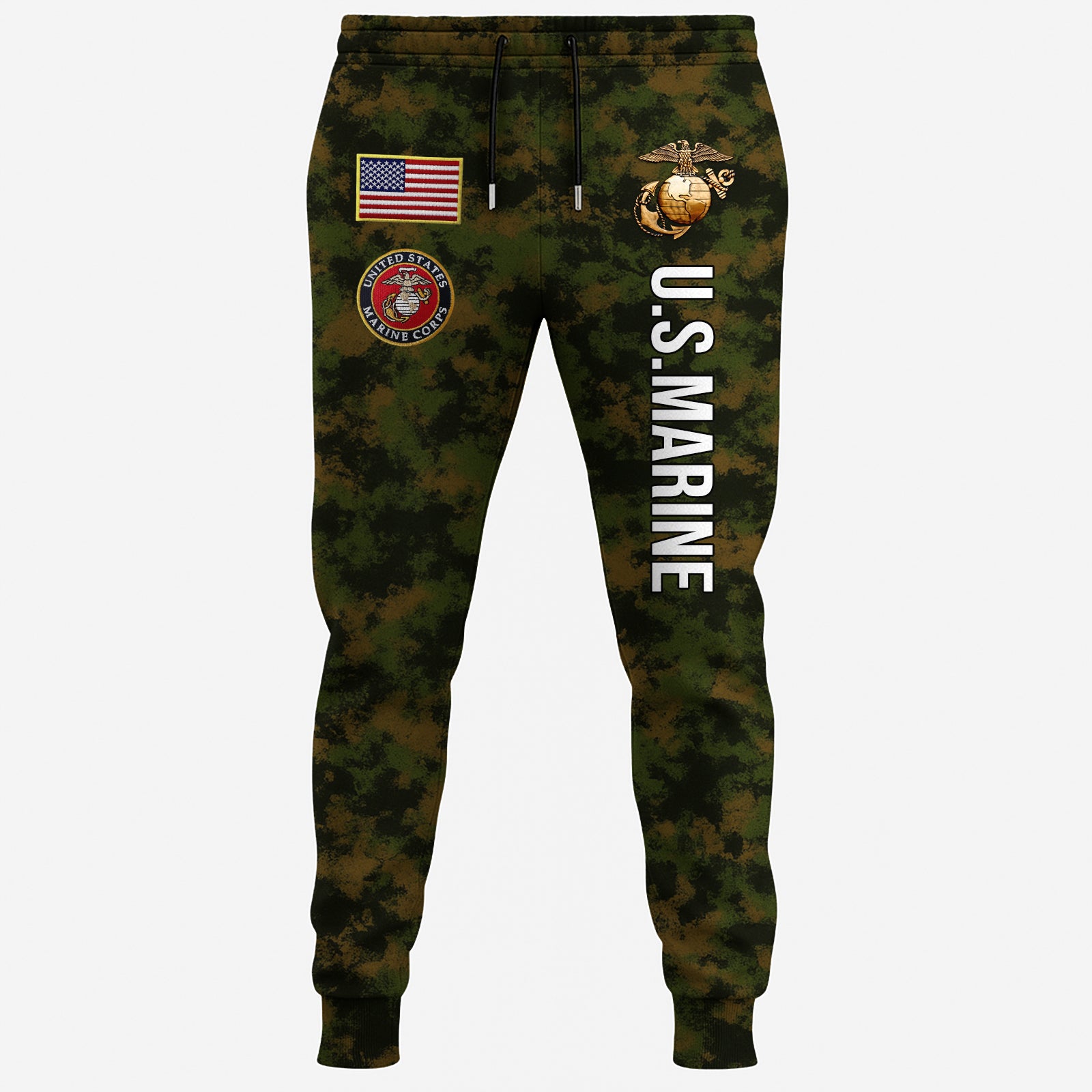 USMC Eagle Veteran Warrior Shirt - Full Print Camouflage