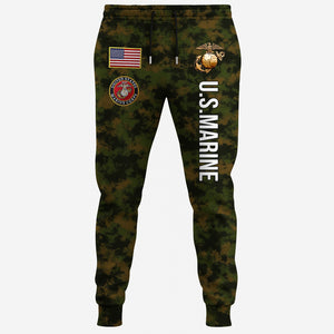 USMC Eagle Veteran Warrior Shirt - Full Print Camouflage