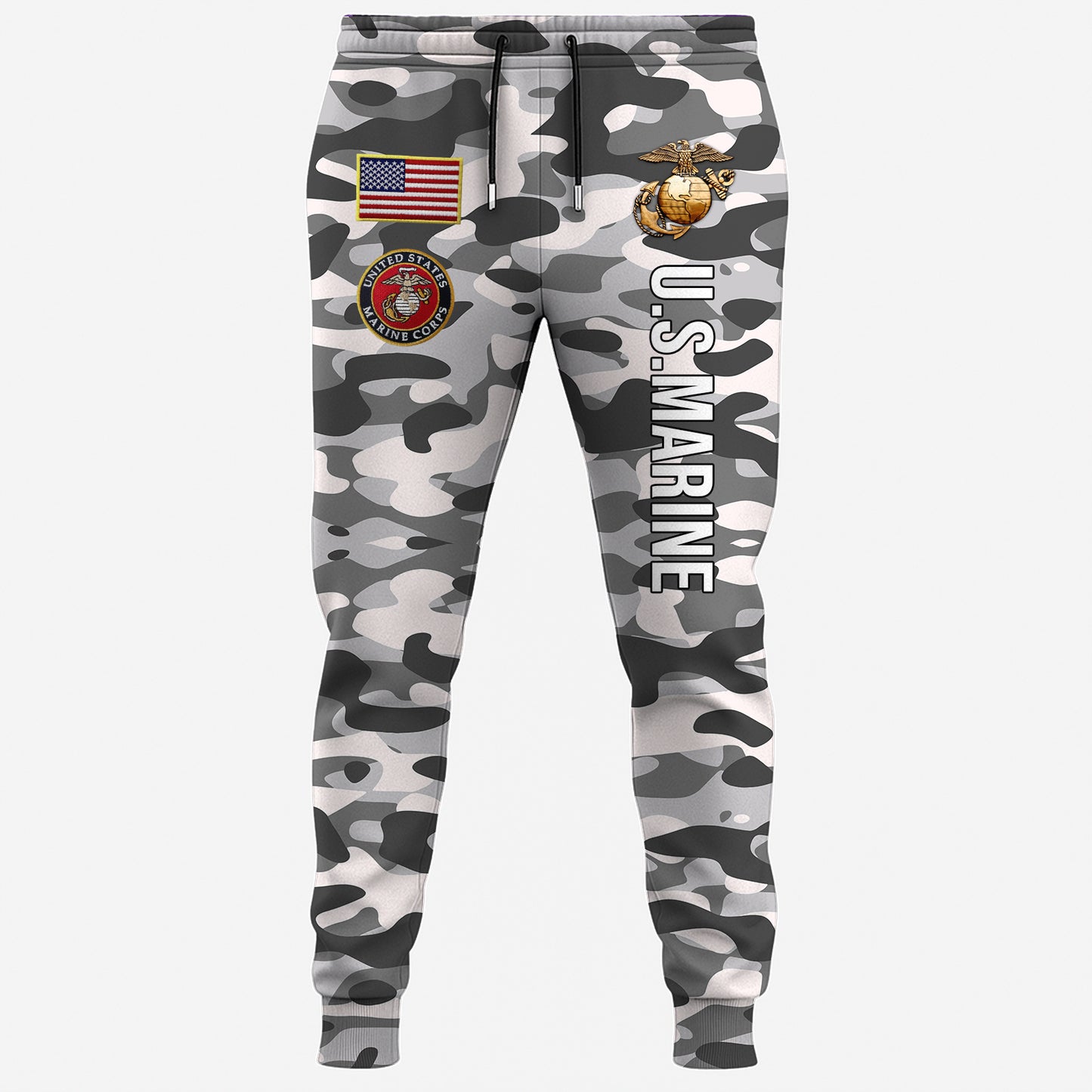 USMC Eagle Veteran Warrior Shirt - Full Print Camouflage