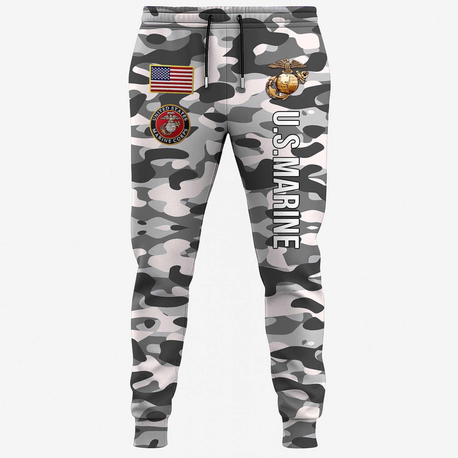 USMC Eagle Veteran Warrior Shirt - Full Print Camouflage