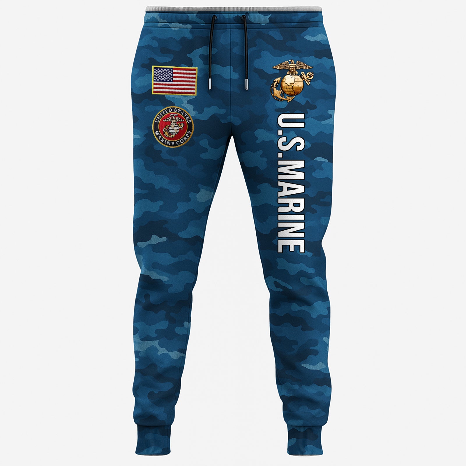 USMC Eagle Veteran Warrior Shirt - Full Print Camouflage