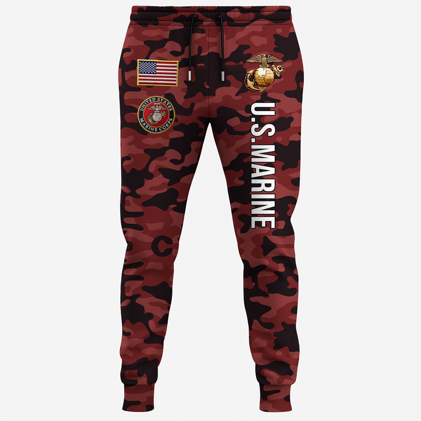 USMC Eagle Veteran Warrior Shirt - Full Print Camouflage