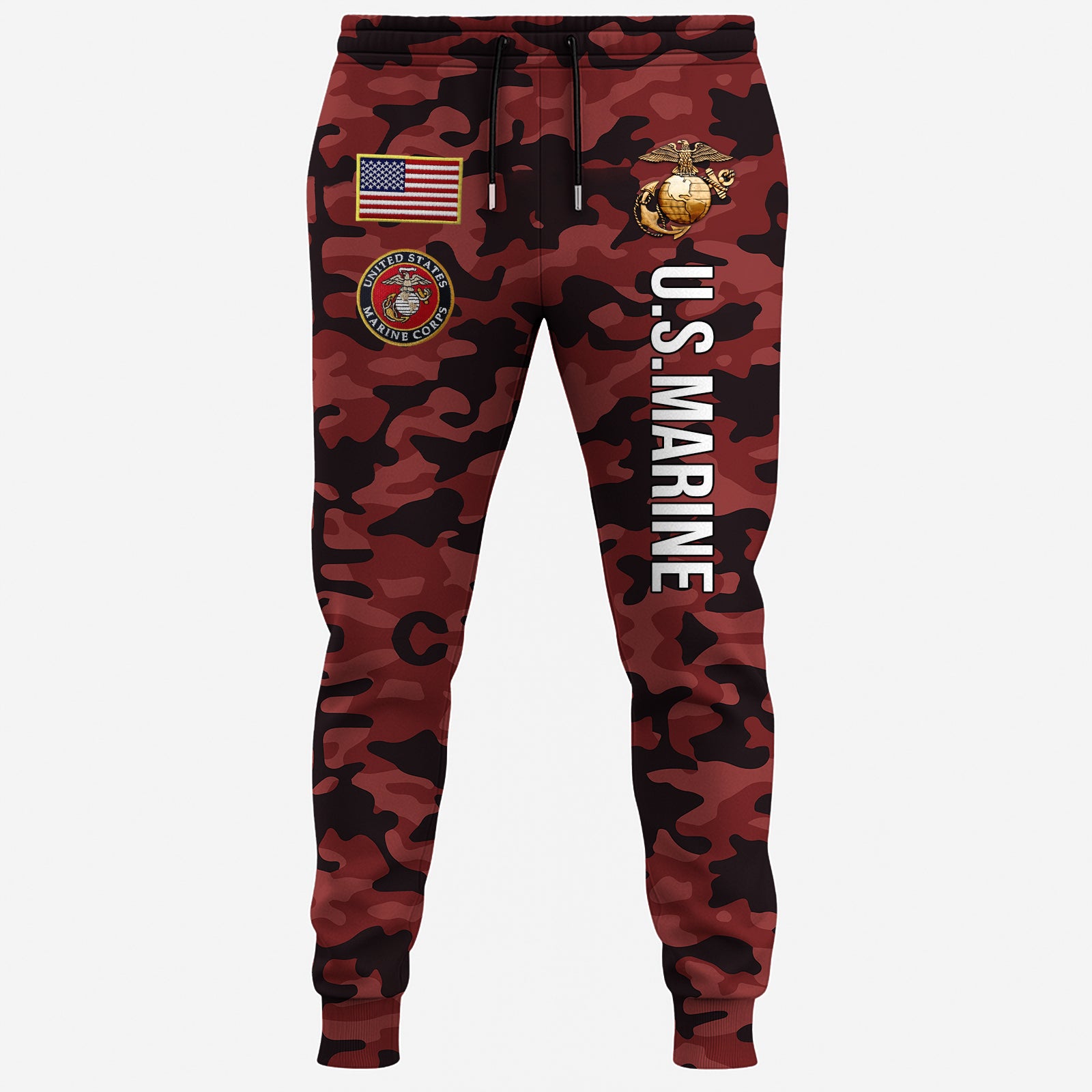 USMC Eagle Veteran Warrior Shirt - Full Print Camouflage