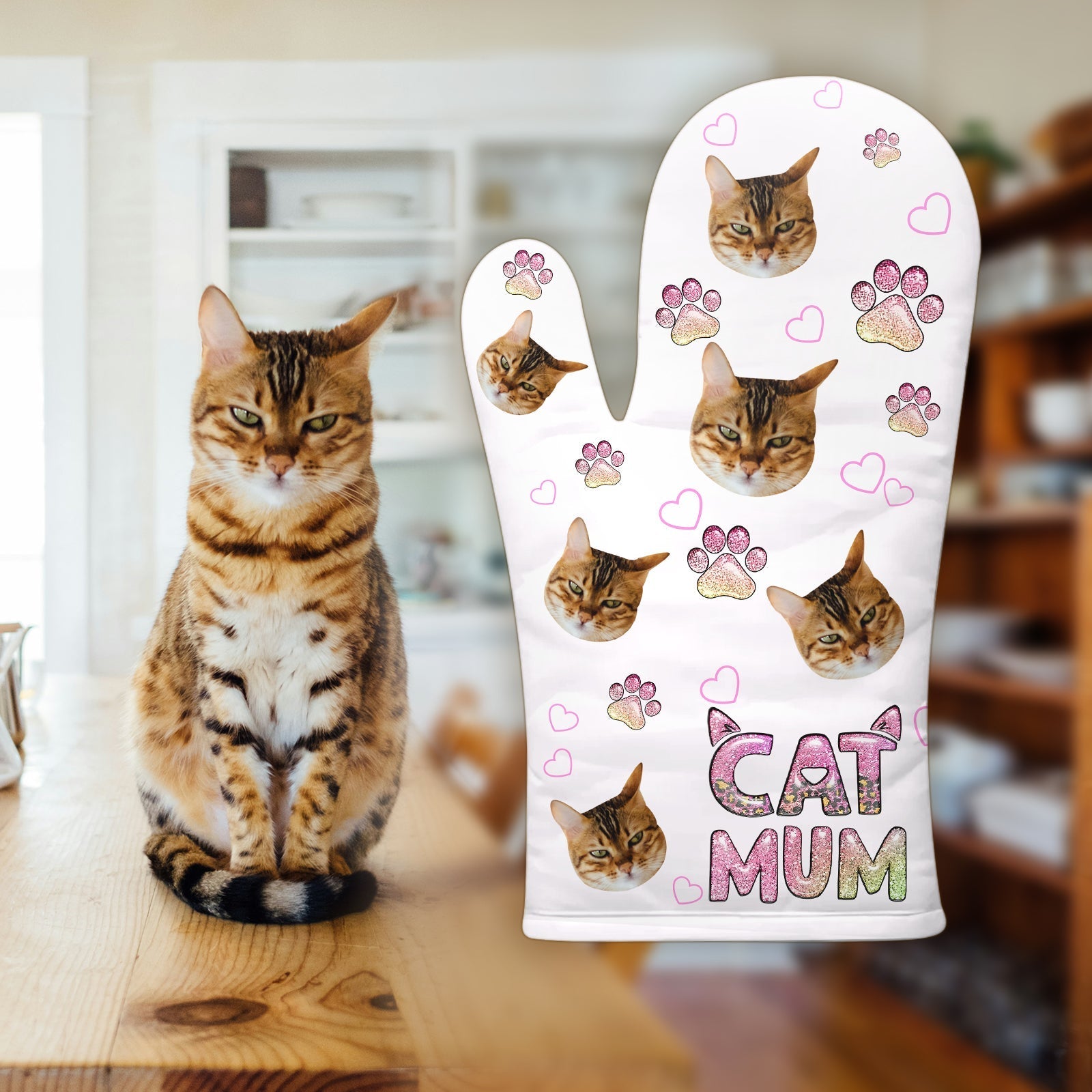 Pet Lover - Dog/Cat Mum - Personalized Oven Mitt