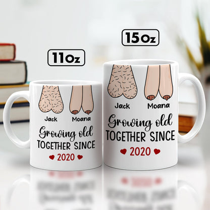 Gift For Couple - Growing Old Together - Personalized Mug