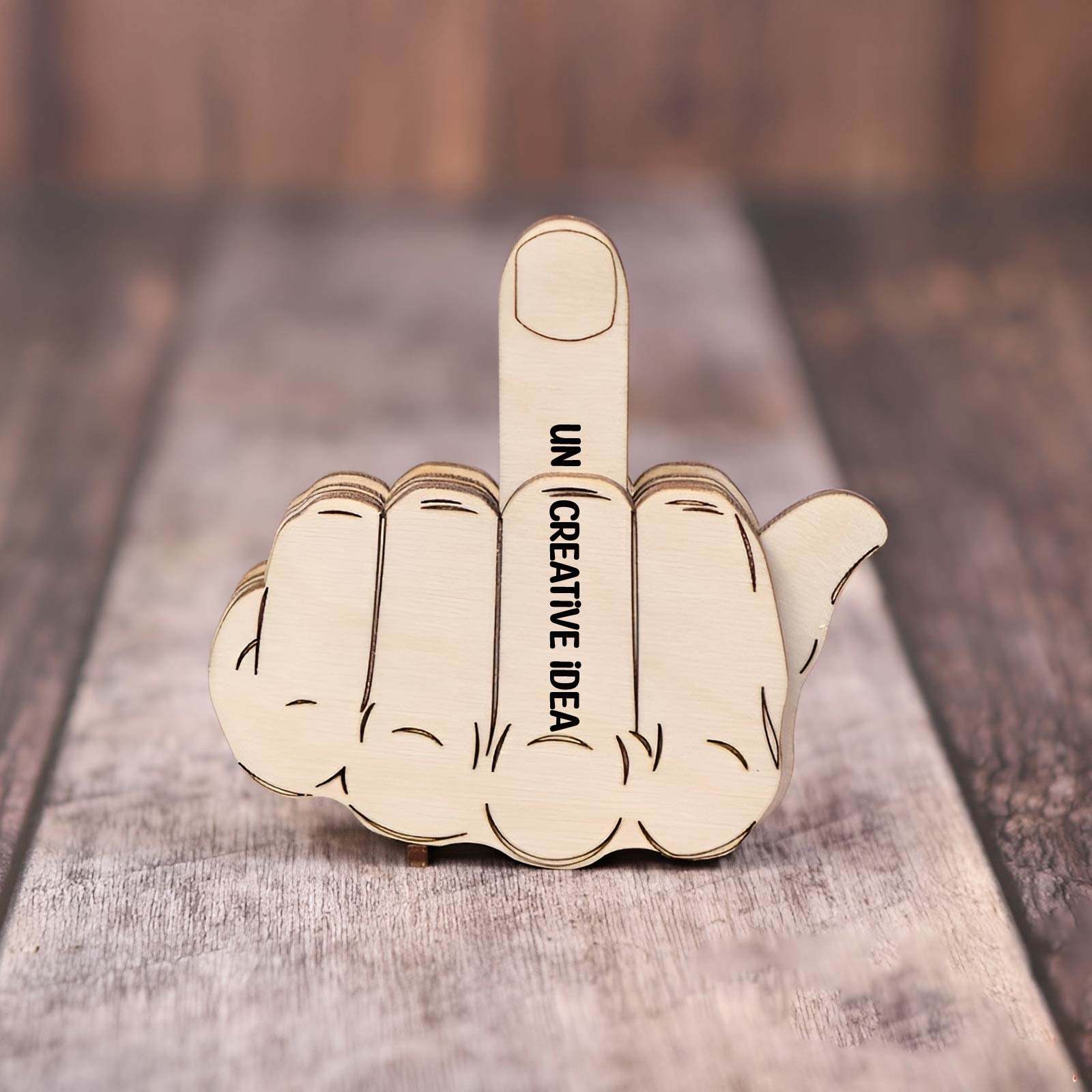 Automatic Middle Finger - Personalized Flip-Off Thumbs-Up Slider