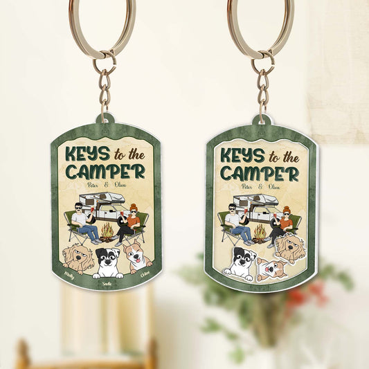 Pet Lover - Keys To The Camper - Personalized Shaking Keychain