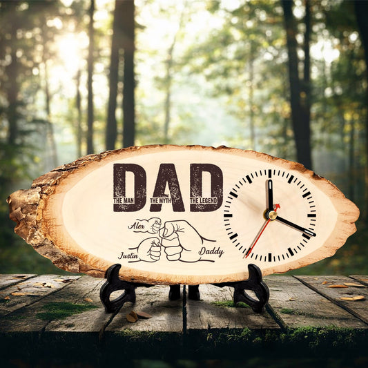 Gifts for Dad - Personalized Wooden Clock