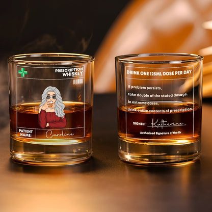 Gift For Besties or Coworkers - Drink One 40ml Dose Per Day - Personalized Wine Glass