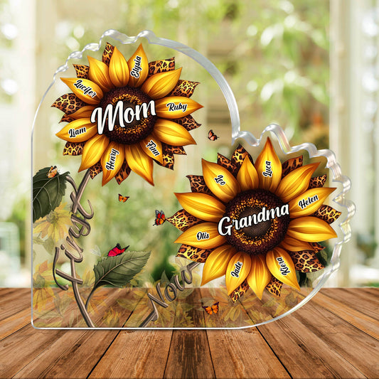 Gifts For Mom Birthday Mother's Day - First Mom Now Grandma - Personalized Acrylic Plaque