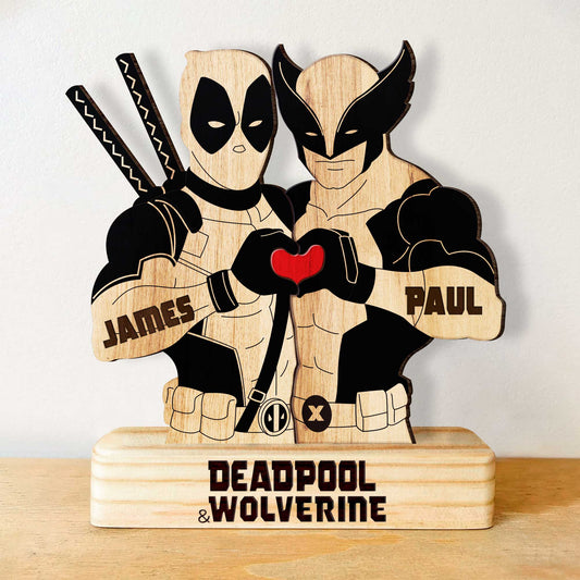 Movie Parody - Deadpool & Wolverine - Personalized Wooden Puzzle