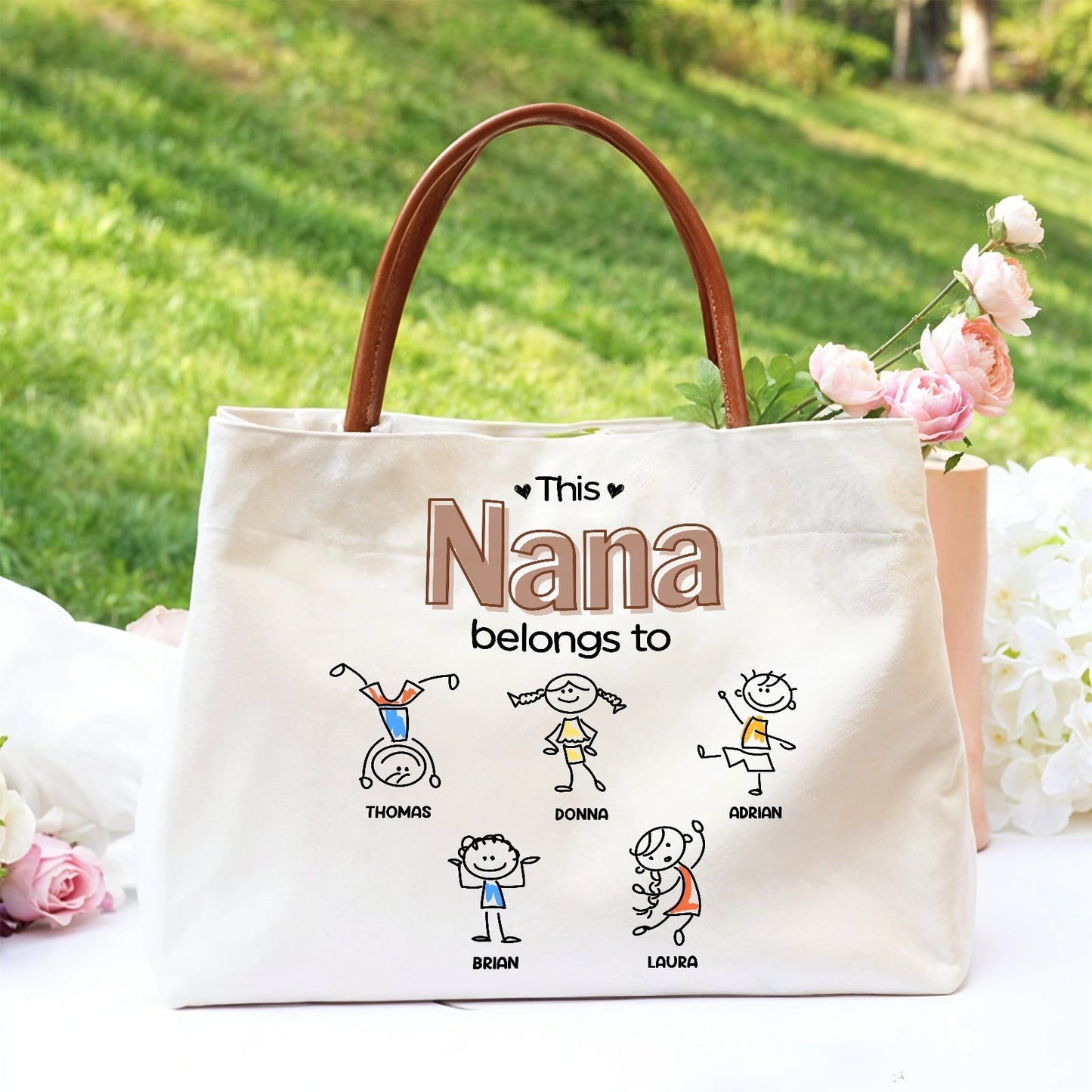 Gift For Mom - This Mum Belongs To - Personalized Grandma Tote Bag