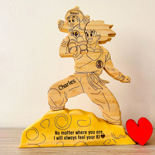 Father - Saiyan Legacy - Personalized Wooden Puzzle
