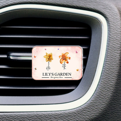 Family - Mom's Garden - Personalized Blank Car Vent