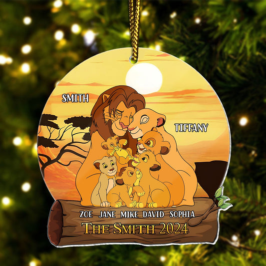 Family - Lion King Family - Personalized Acrylic Ornament