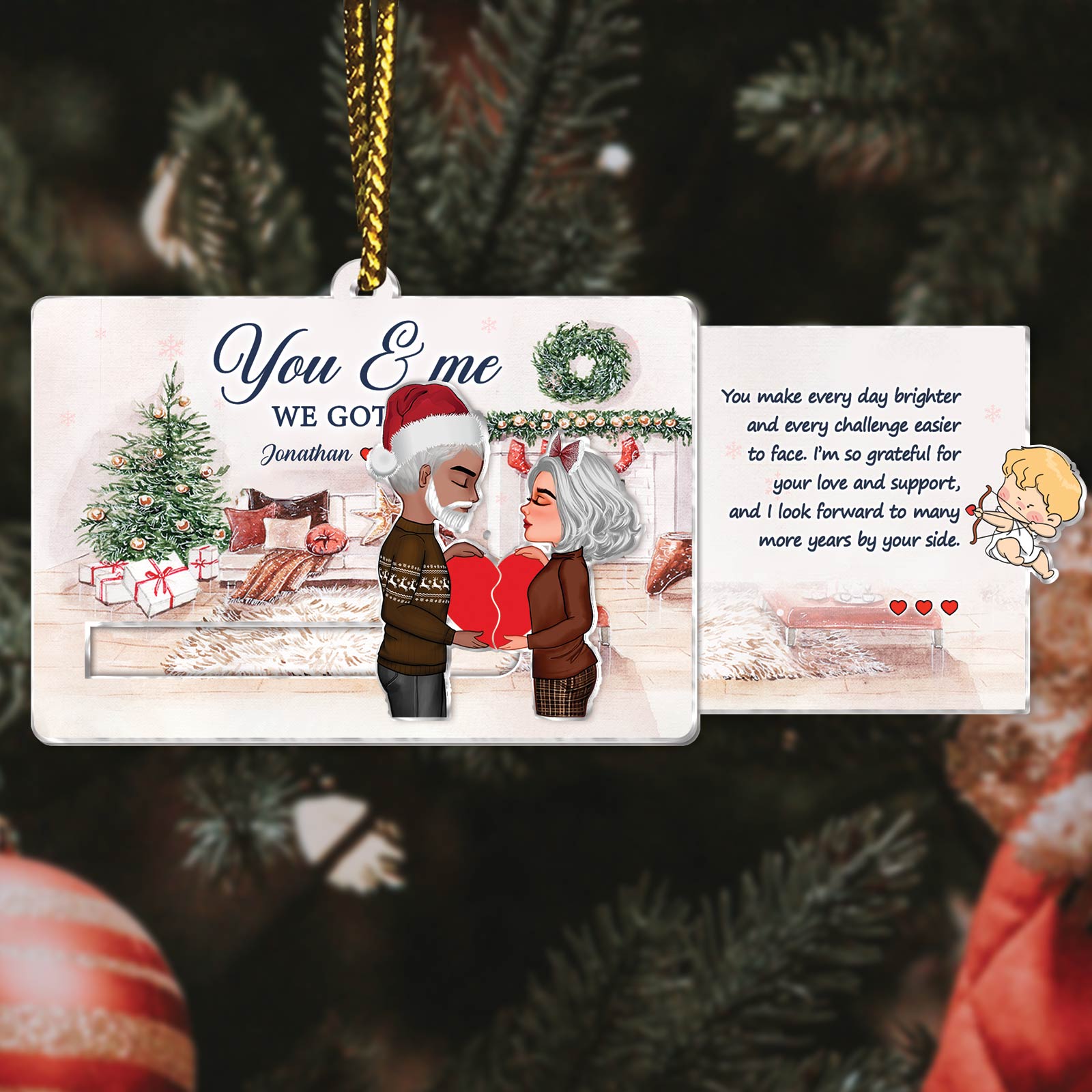 Couple - You & Me We Got This - Personalized Acrylic Slider Card