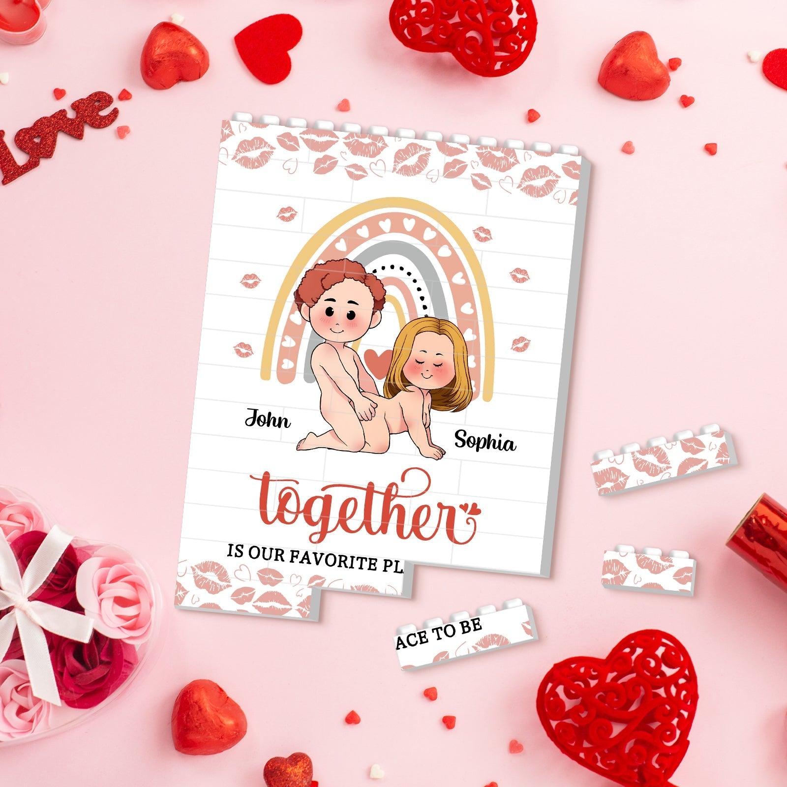 Couple - Together Is Our Favorite Place To Be - Personalized Jigsaw Puzzles