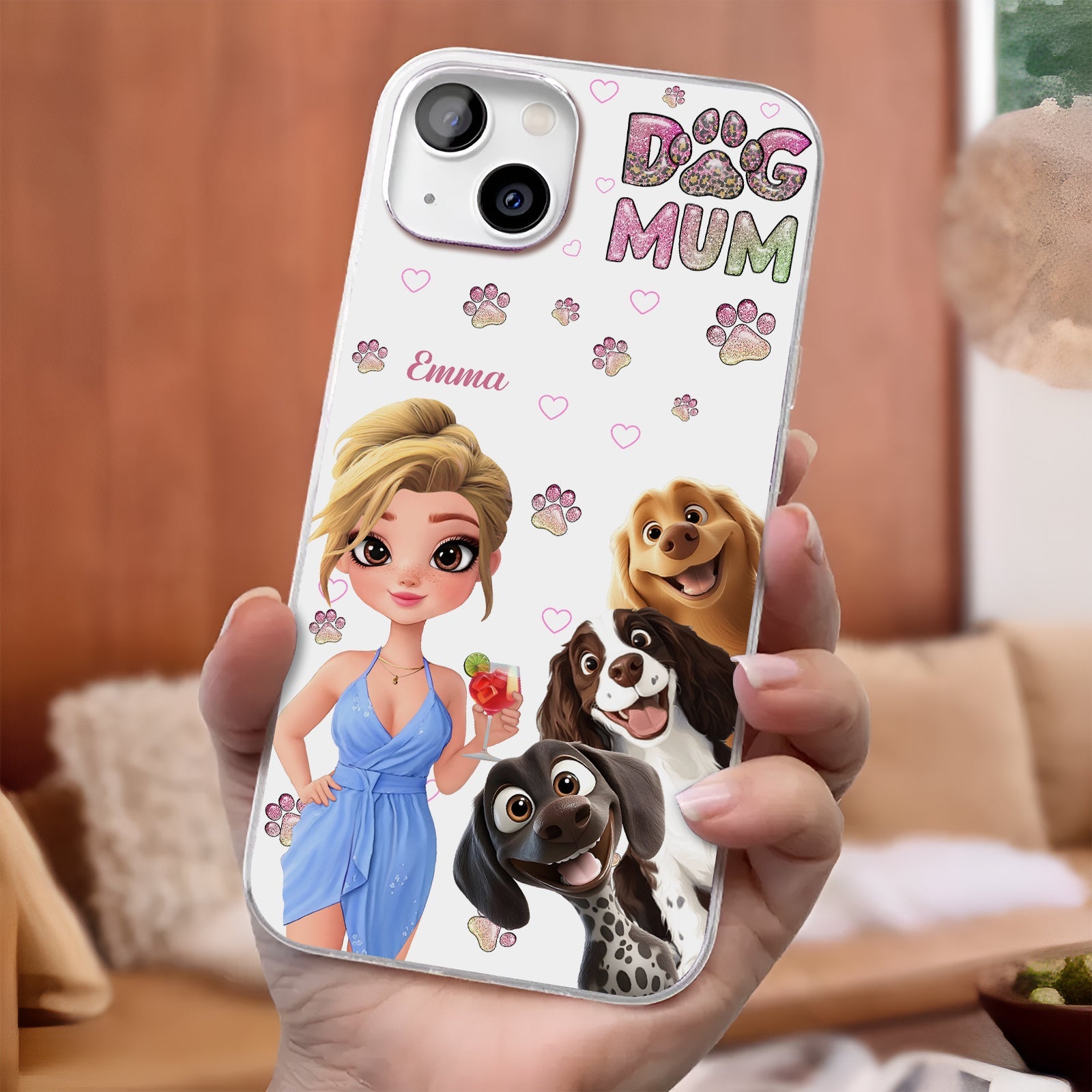 Pet Lover - Dog/Cat Mum - Personalized Phone Case