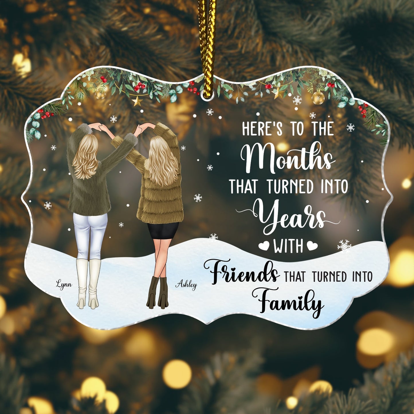 Besties - To My Bestie Thank You For Being Such An Important Piece Of My Life - Personalized Acrylic Ornament