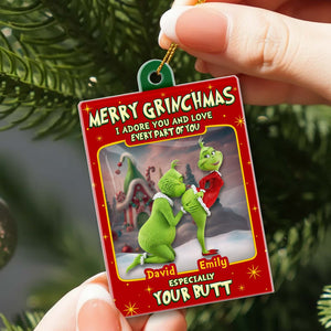 I Adore You And Love Every Part Of You - Personalized Christmas Acylic Ornament