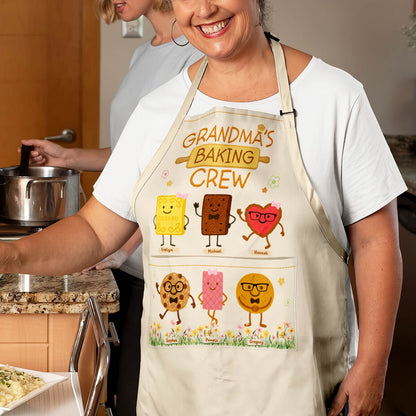 Grandma's Baking Crew - Personalized Aprons