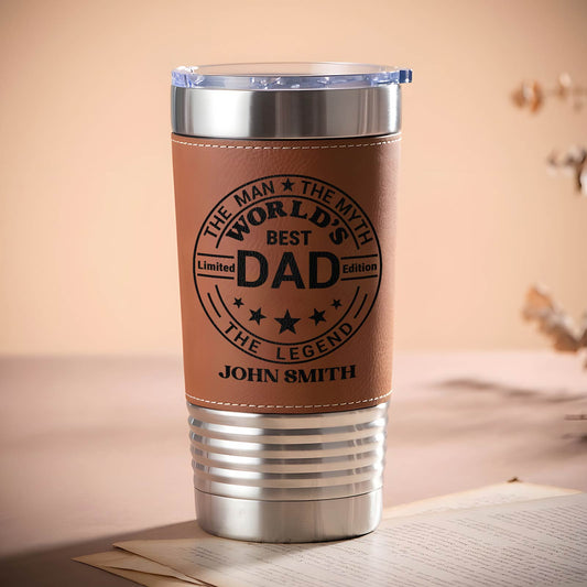 Dad - The Man The Myth The Legend - Personalized Stainless Steel Tumbler