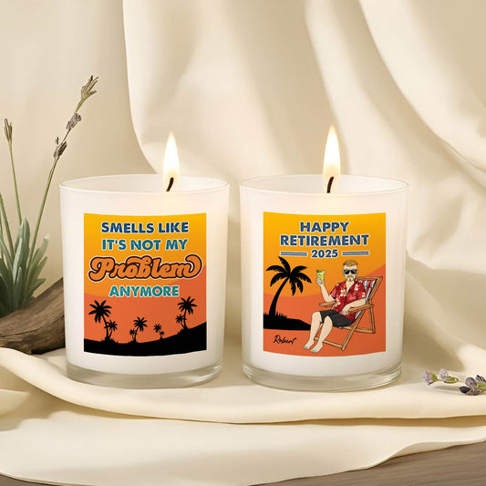 Happy Retirement - Personalized Scented Candle