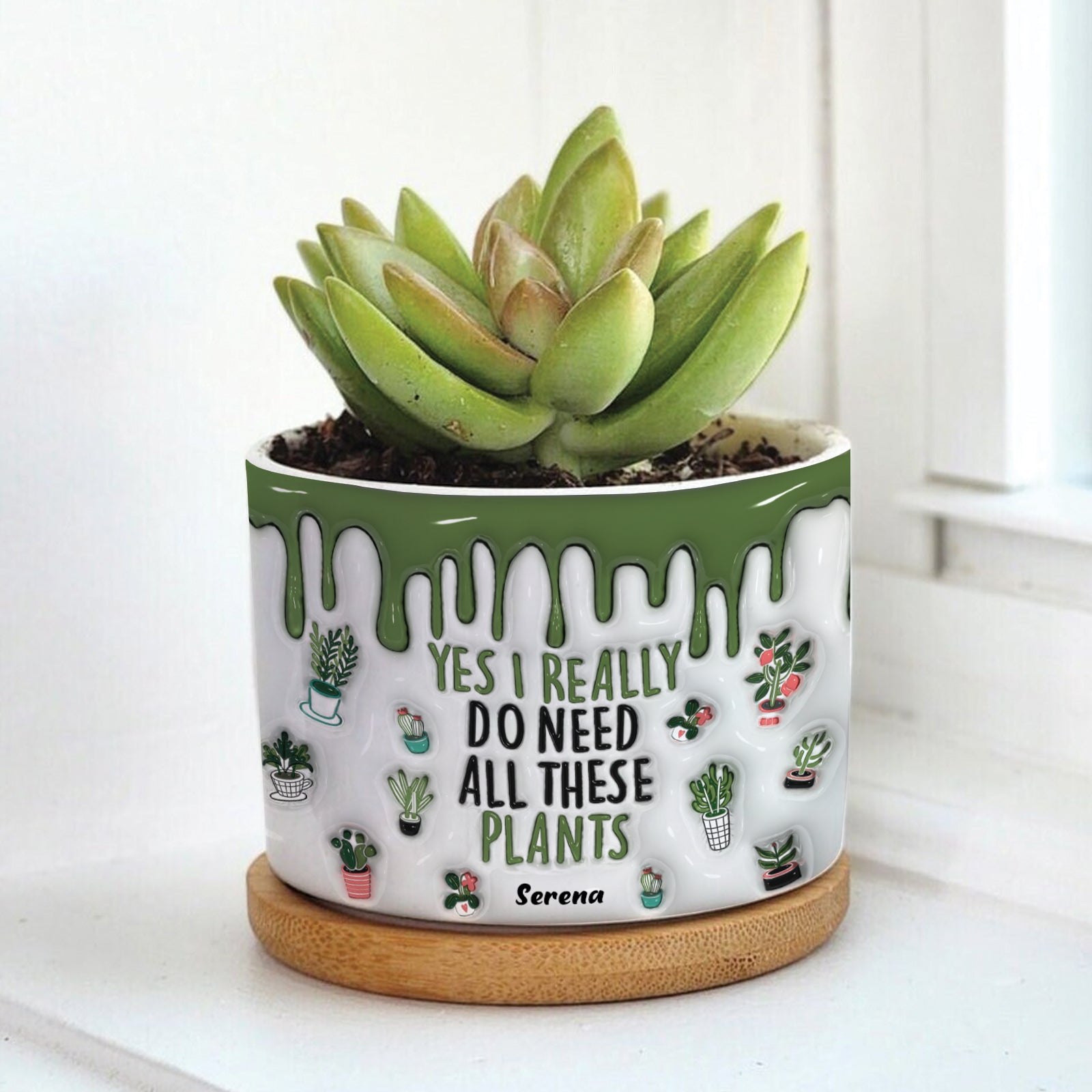 Plant Lovers - Yes I Really Do Need All These Plants -Personalized  3D Inflate Plant Pot