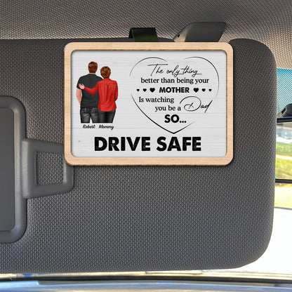 Family - Drive Safe - Personalized Car Visor Clip