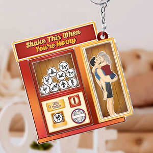 Couple - Shake This When You Want Me Naked - Personalized Shaking Keychain