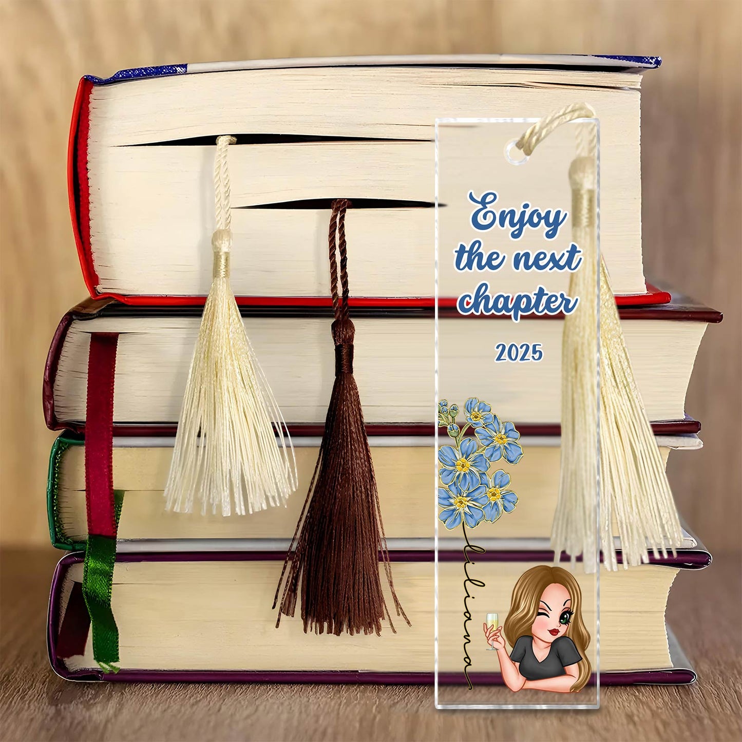 Book Lovers - Personalized Acrylic Bookmark
