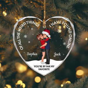 Couple - You're By Far My Favorite - Personalized Glass Ornament