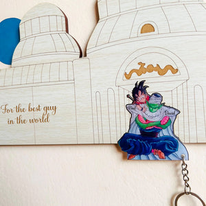 Family - My Enchanted Heart - Wooden Keychain