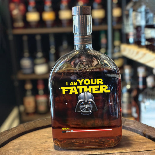 Father - Best Dad Ever - Personalized Whisky Bottle