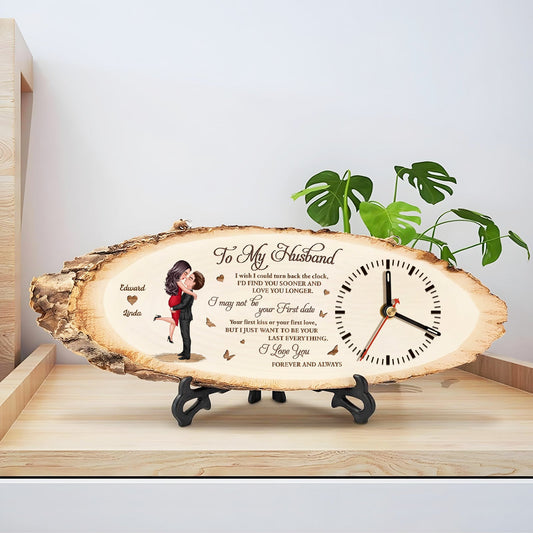 Couple - I Just Want You To Be Your Last Everything - Personalized Wooden Clock