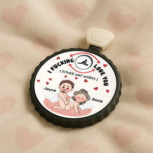 Couple - I F*cking Love You - Personalized Love Spinner