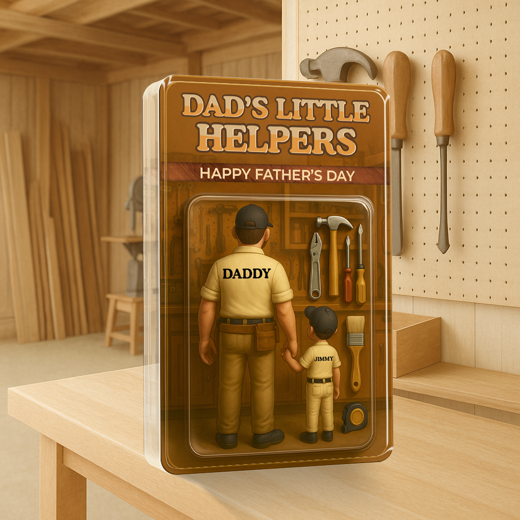 Family - Dad Little's Helper - Personalized Acrylic Plaque