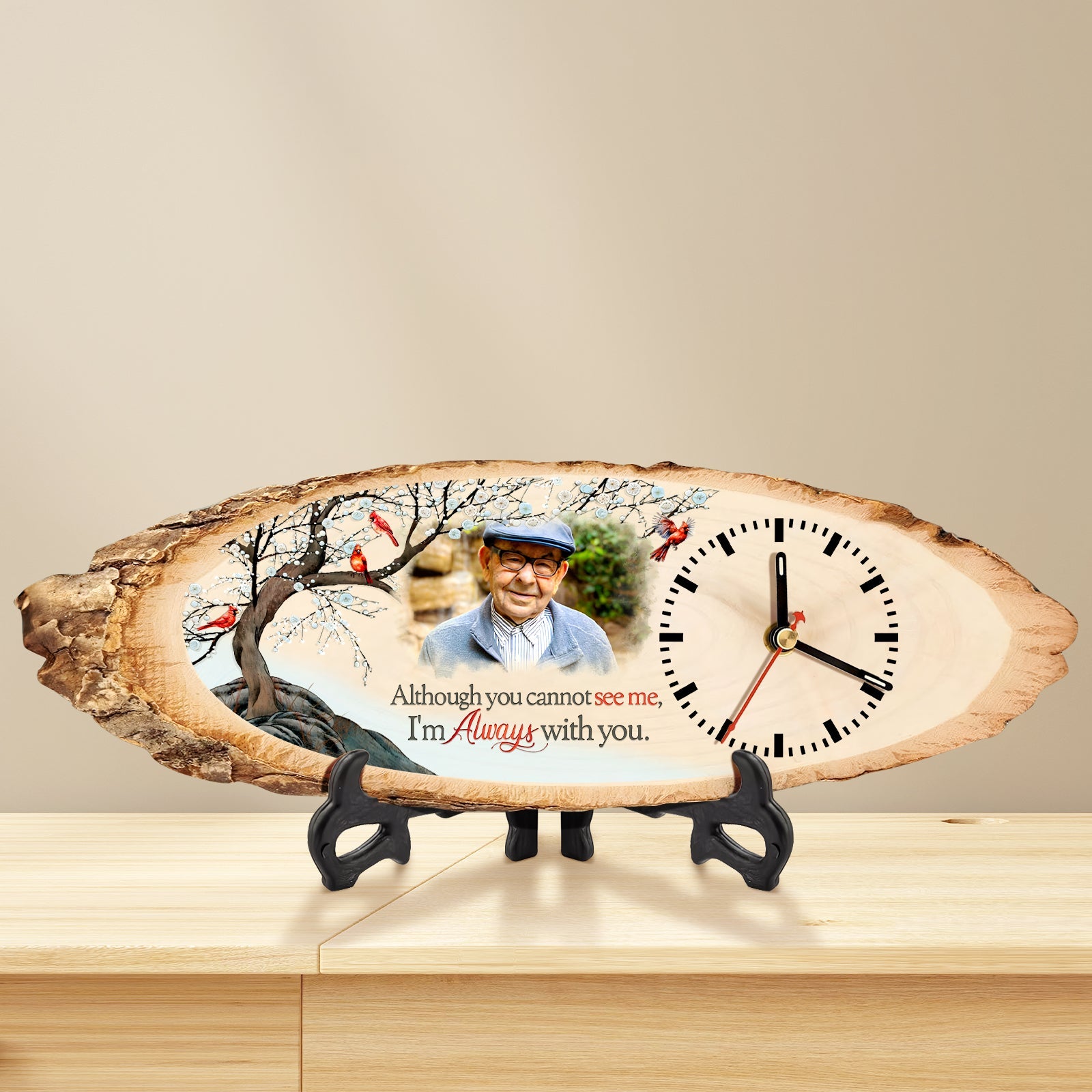 Family - I'm Always With You - Personalized Wooden Clock