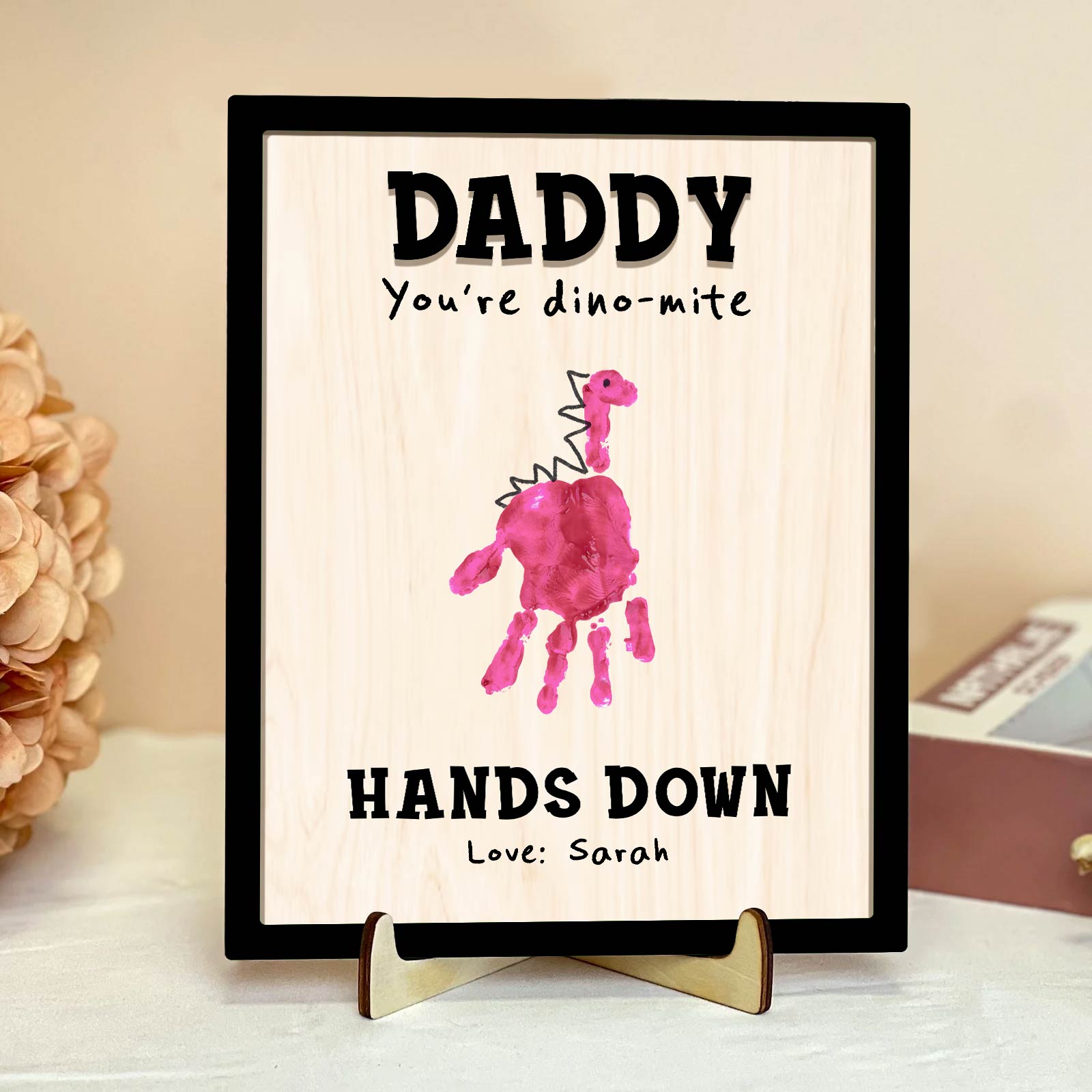 Family - Daddy, You're Dino-Mite - Personalized Wooden Layers Plaque