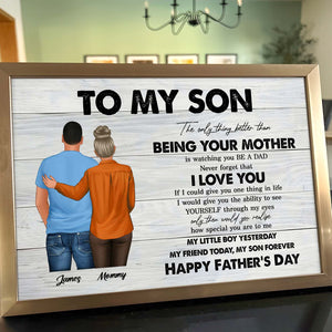 Family - To My Son - Personalized Poster
